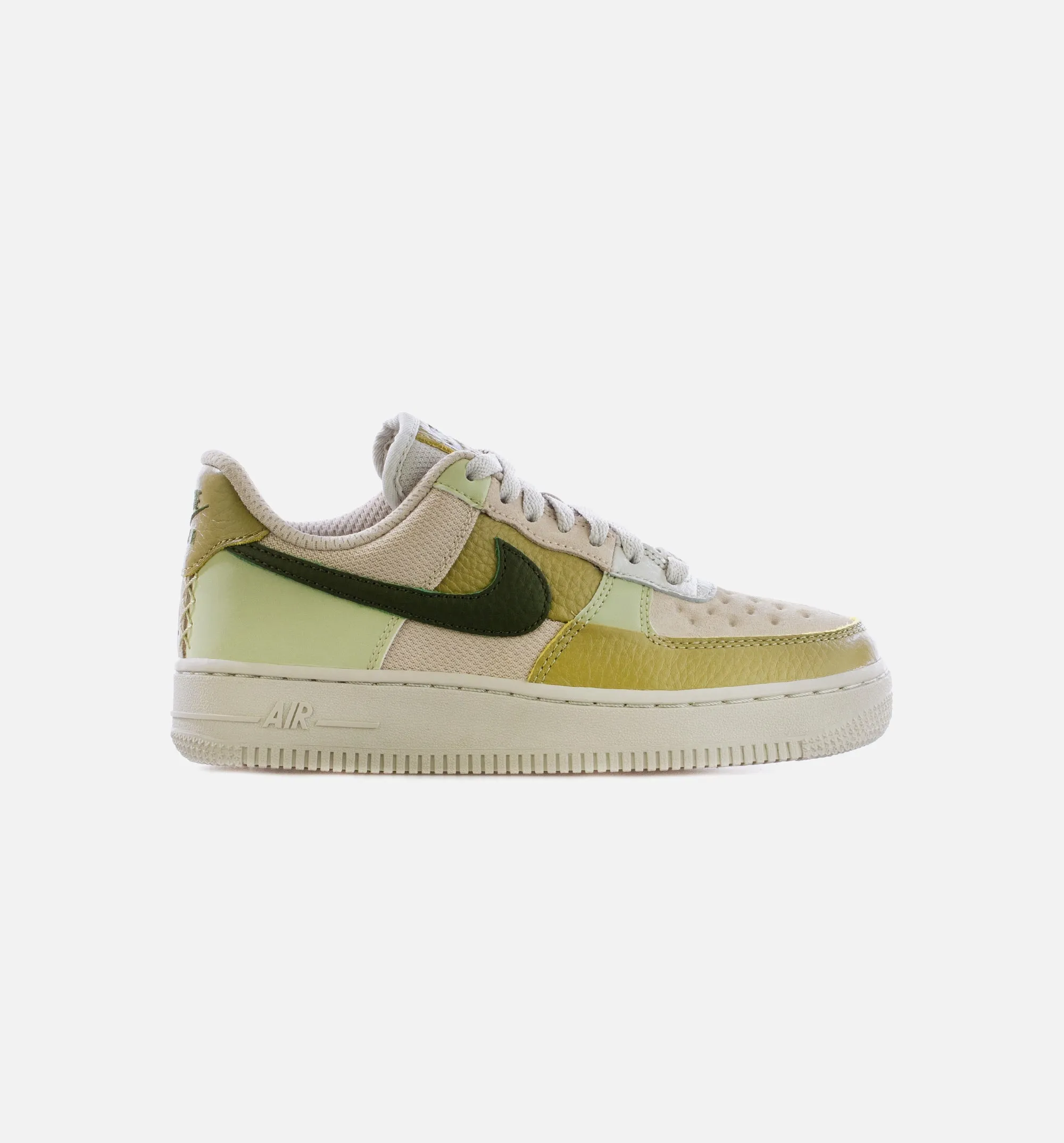 Air Force 1 Low Rough Green Womens Lifestyle Shoe - Light Bone/Rough Green/Olive Aura