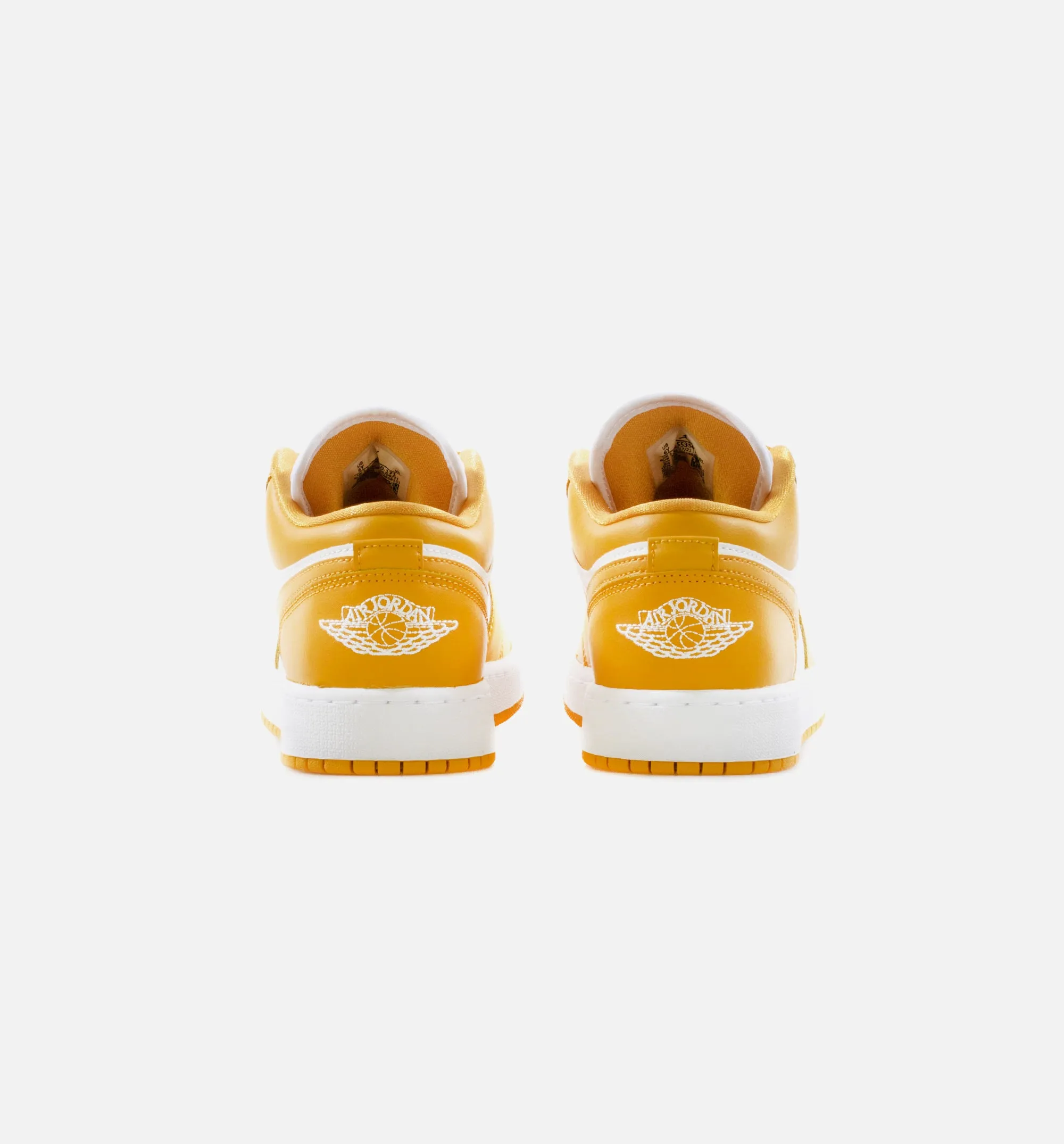 Air Jordan 1 Low Grade School Lifestyle Shoe - White/Yellow Limit One Per Customer