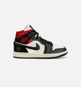 Air Jordan 1 Mid Womens Lifestyle Shoe - Black/Red