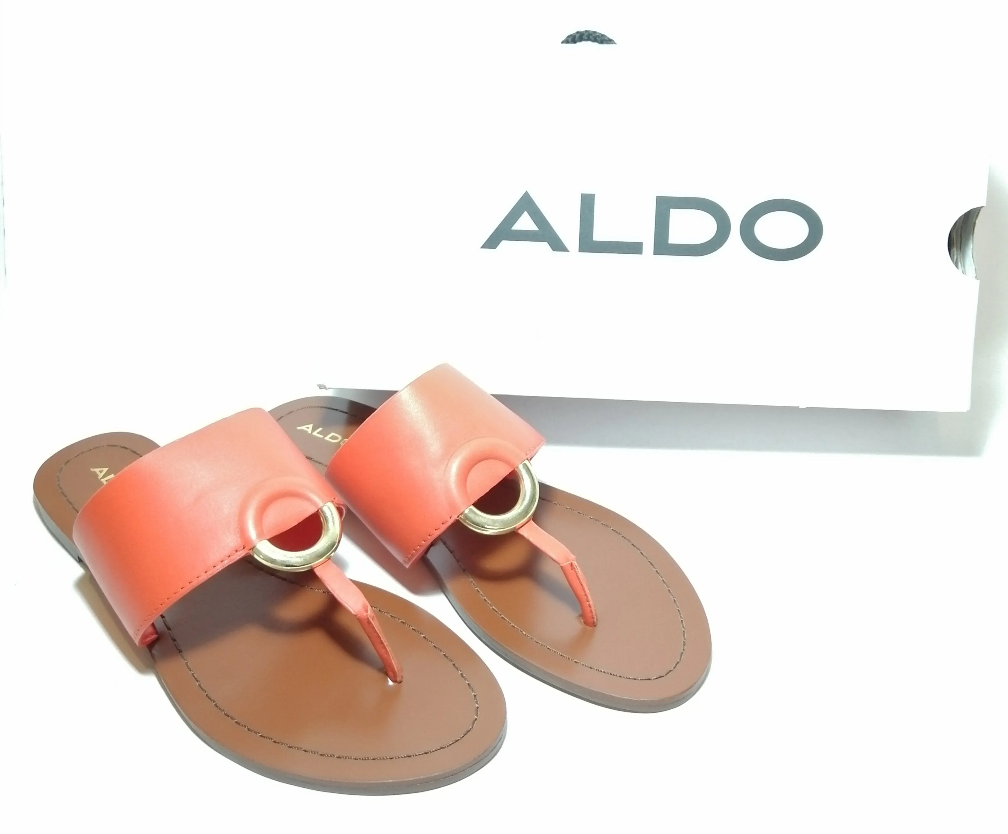 ALDO Orange Ocericia Flats | Like New |