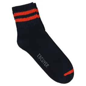 Ankle Socks Navy / Orange