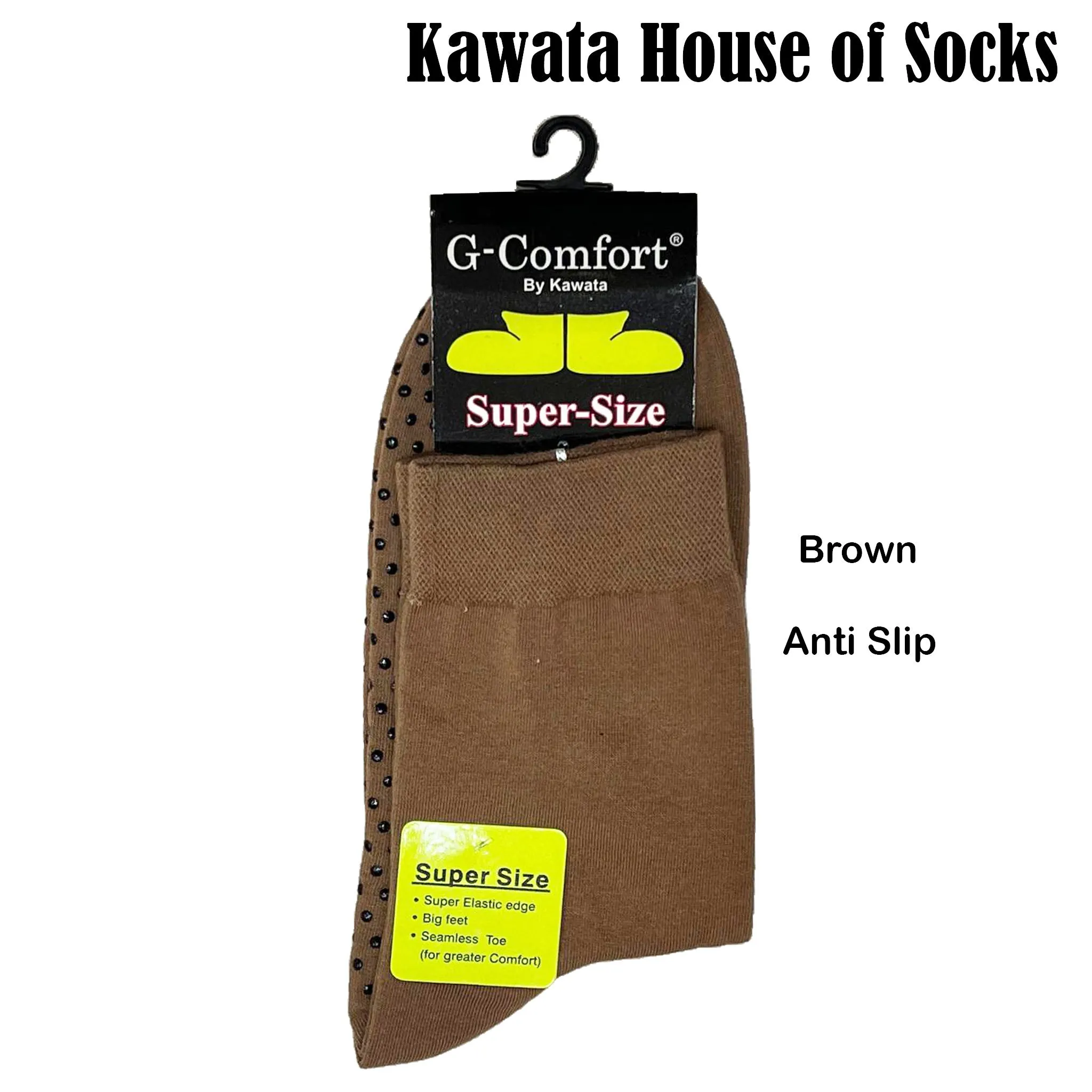 Anti-Slip Super Size Socks/Extra Large Socks/Plus Size Socks/Extra Wide Socks/ Non-binding Socks