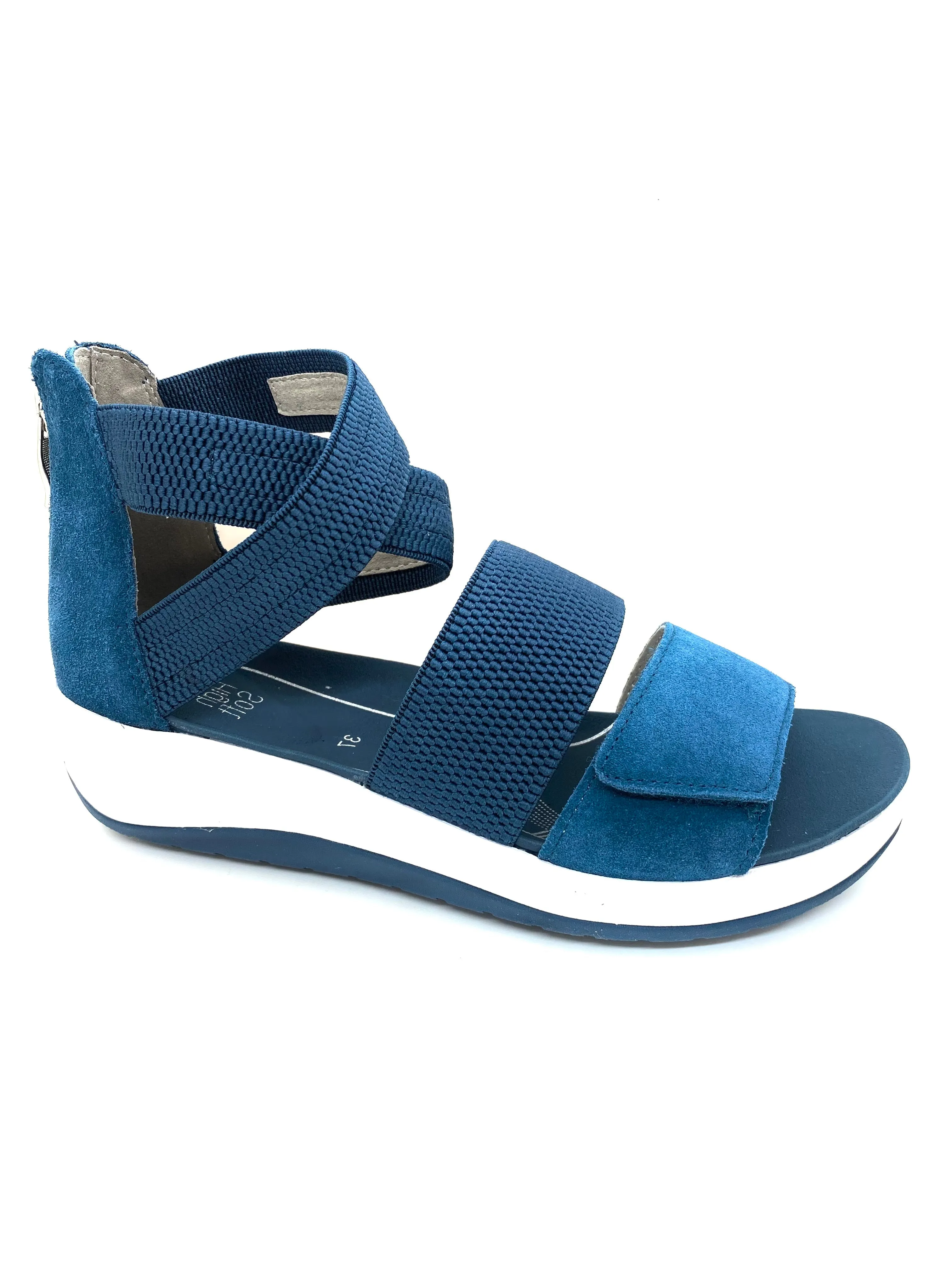 Ara Napoli Ladies Stretch Strap Full Back Sandal