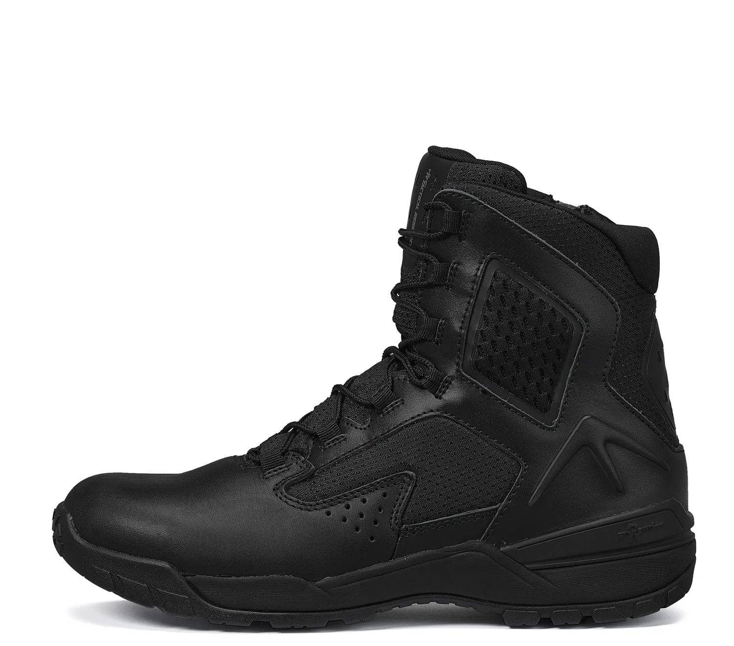 Belleville Mens Black Leather 7in WP Ultralight Zip Tactical Military Boots