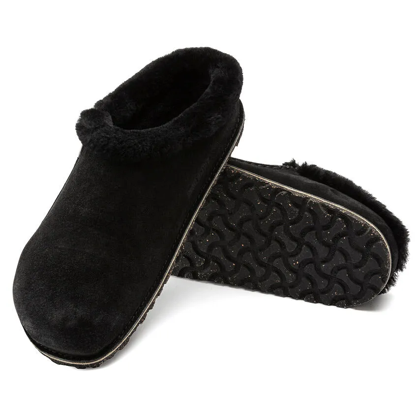 Birkenstock Zermatt Premium Suede Shearling Black Women's