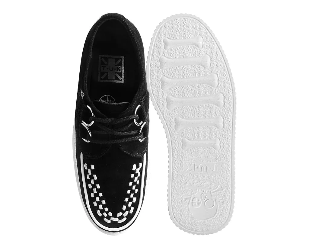 Black Suede White Interlace Stratocreeper