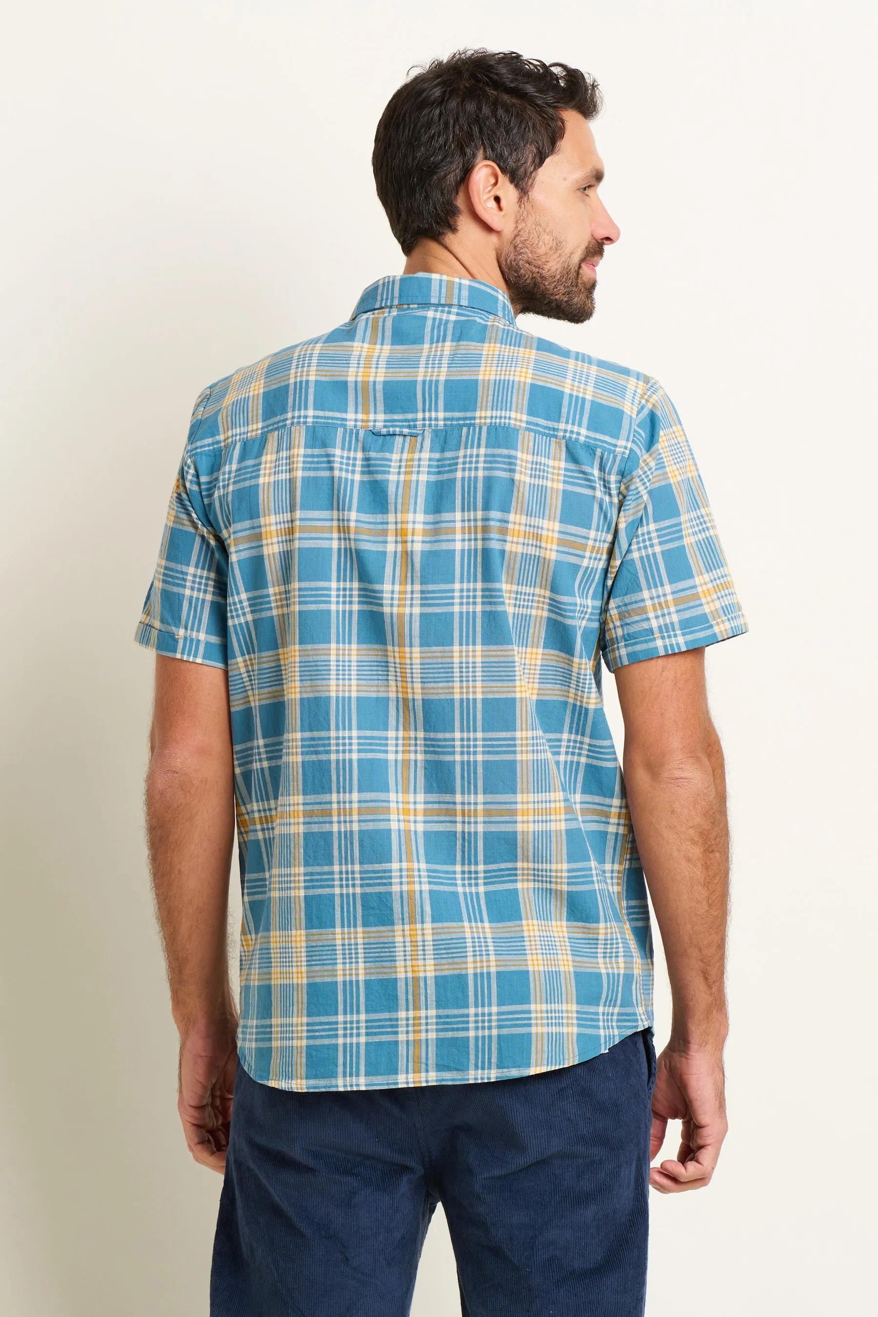 Blue Check Short Sleeve Shirt