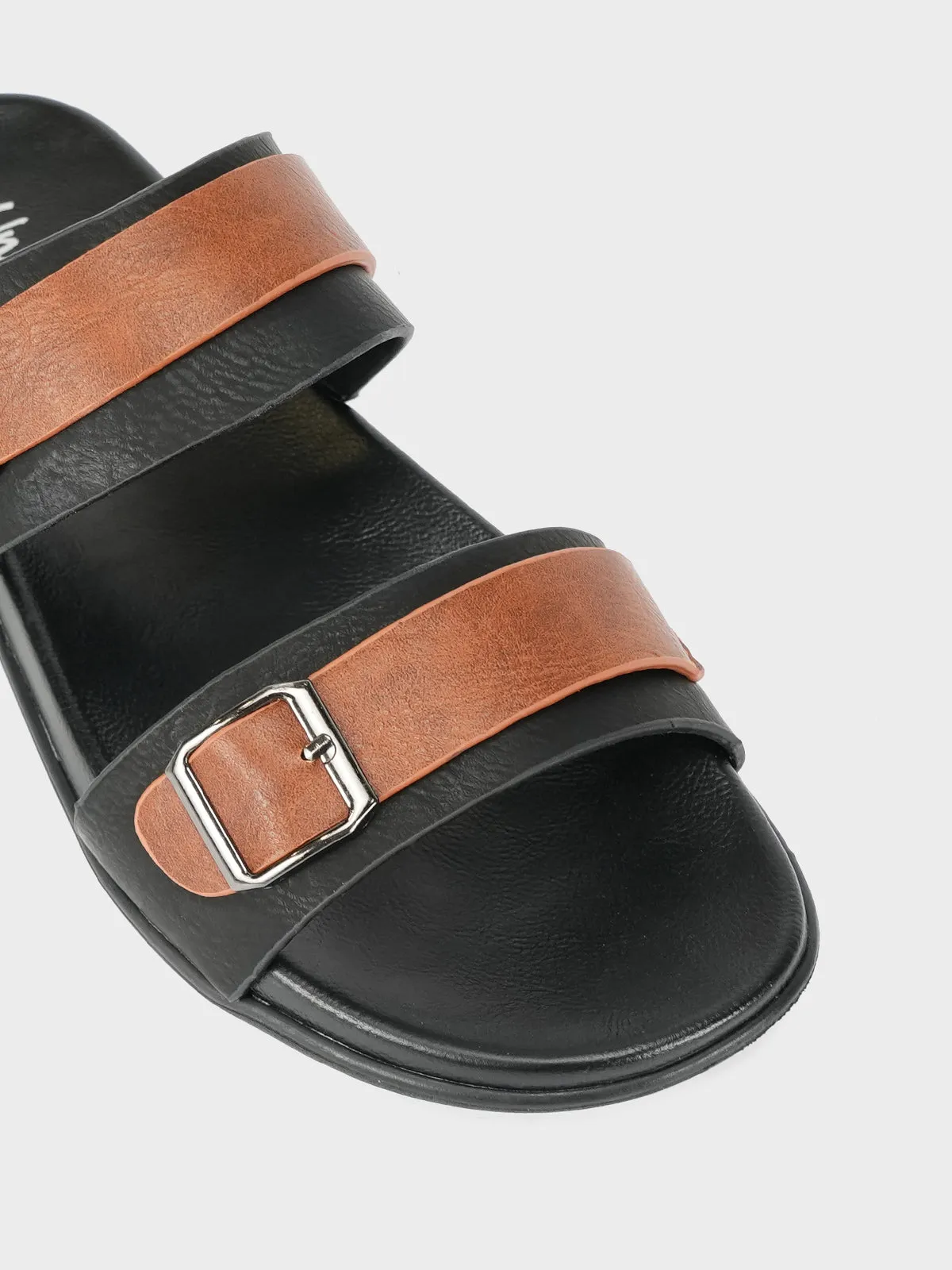 Boys "SANTION" Buckle Detailing Slippers