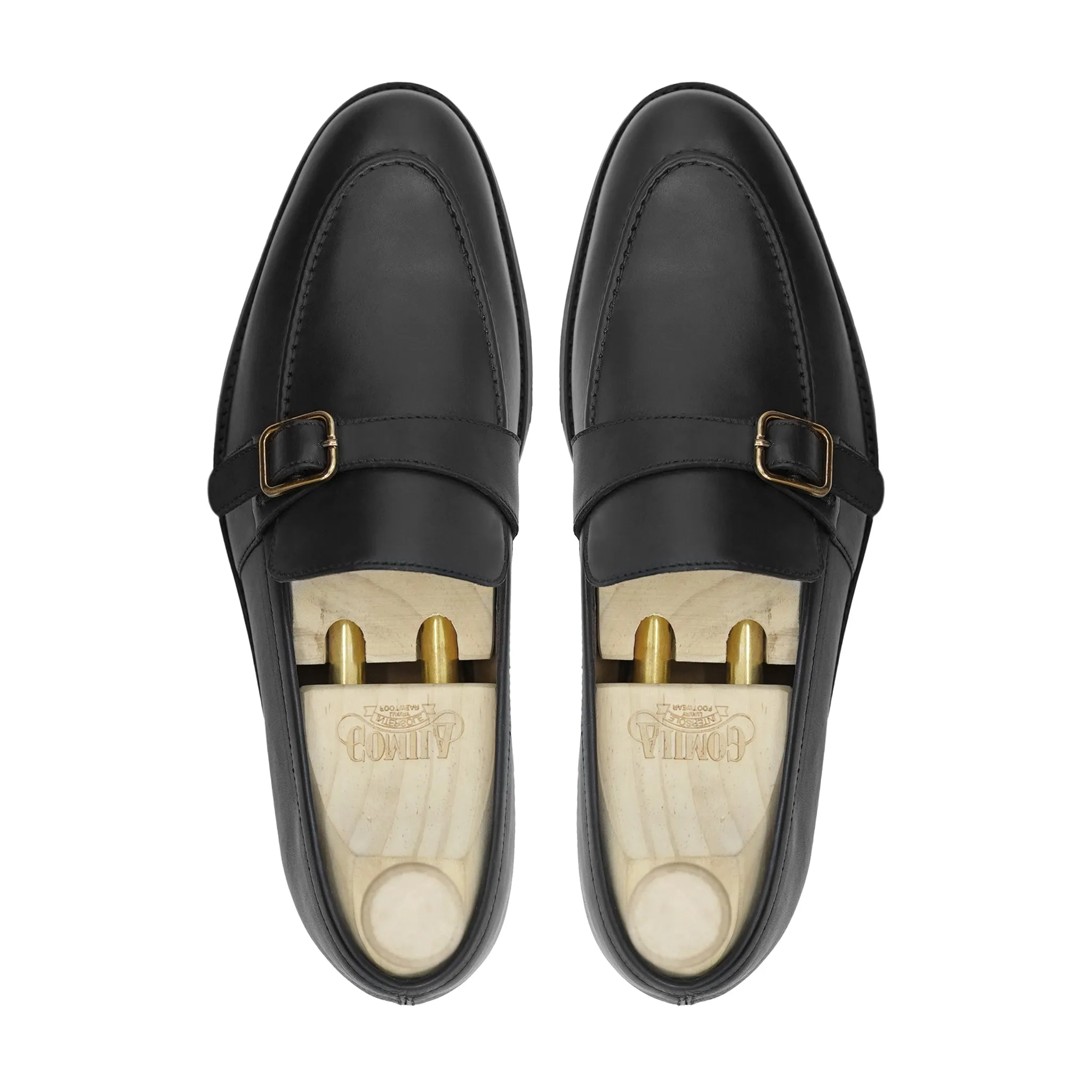 Brixton -  Men's Black Calf Leather Loafer