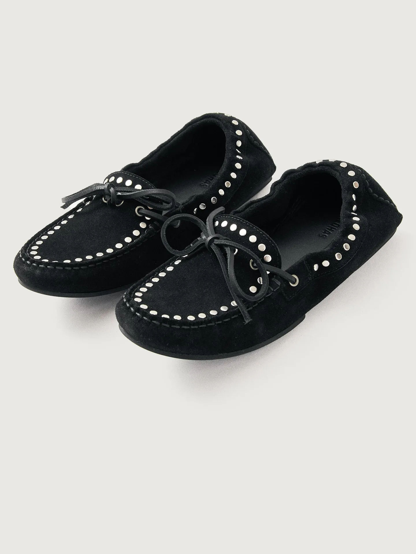 Calla Suede Studs - Black