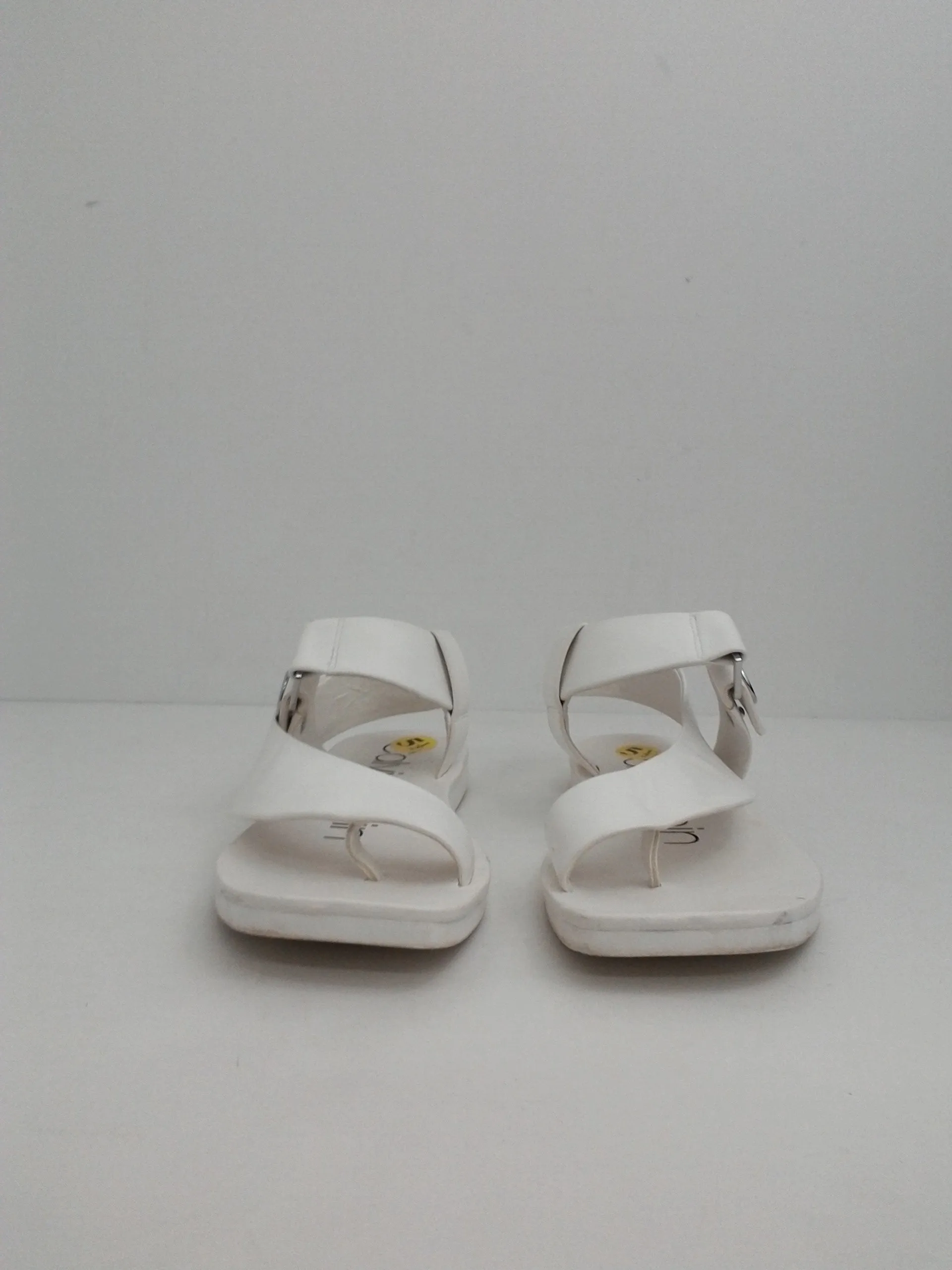 Calvin Klein Women's White Rikki Flat Sandal Size 5.5