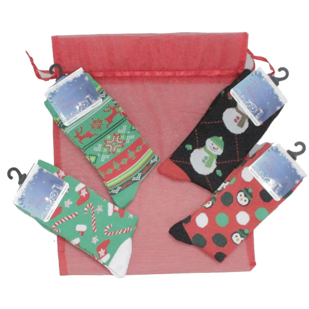 Christmas Fun Bag of Socks for Women