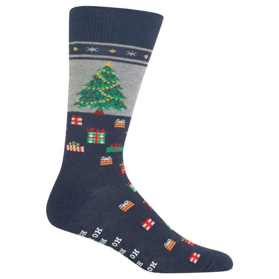 Christmas Tree Socks Men's Crew Sock