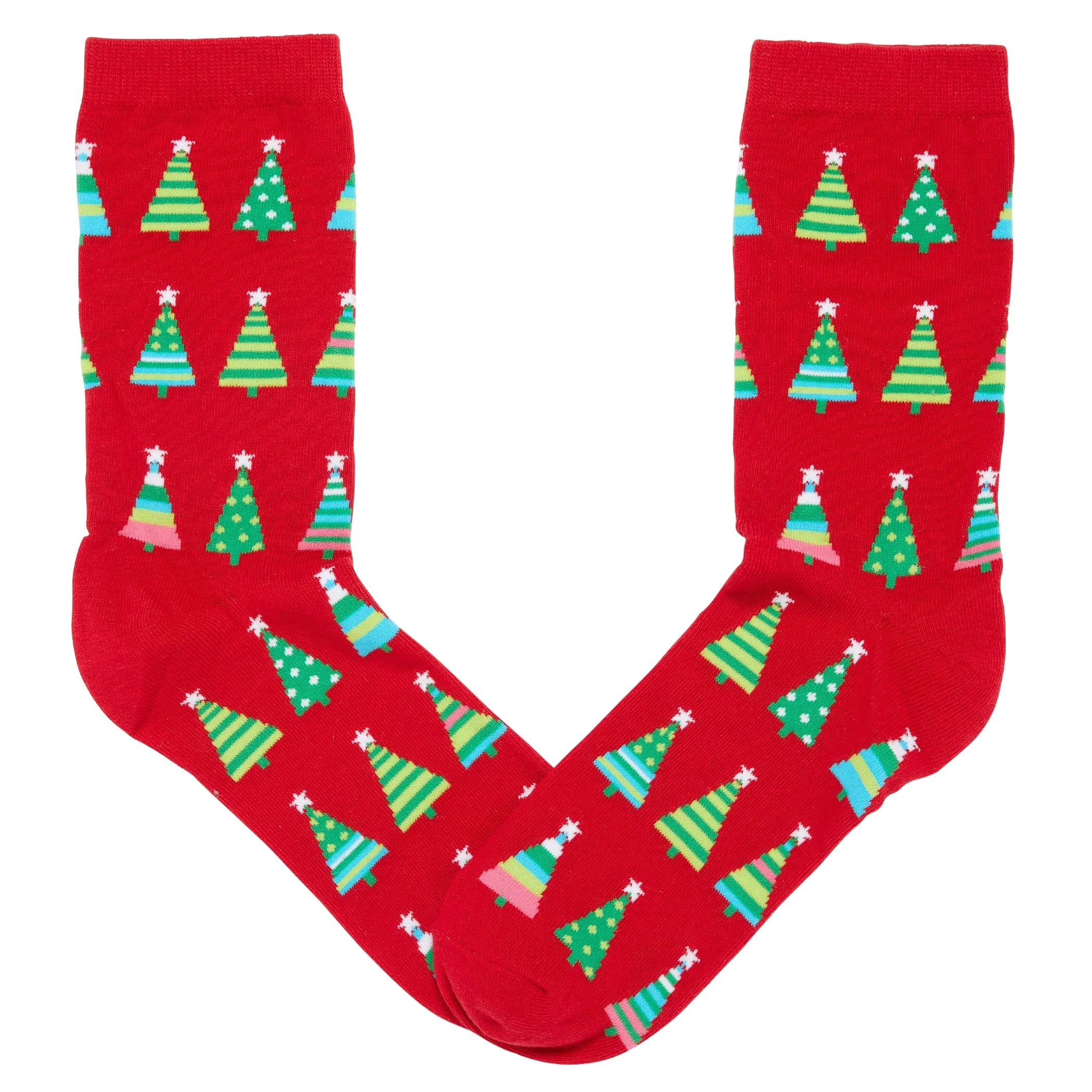 Christmas Trees Crew Socks