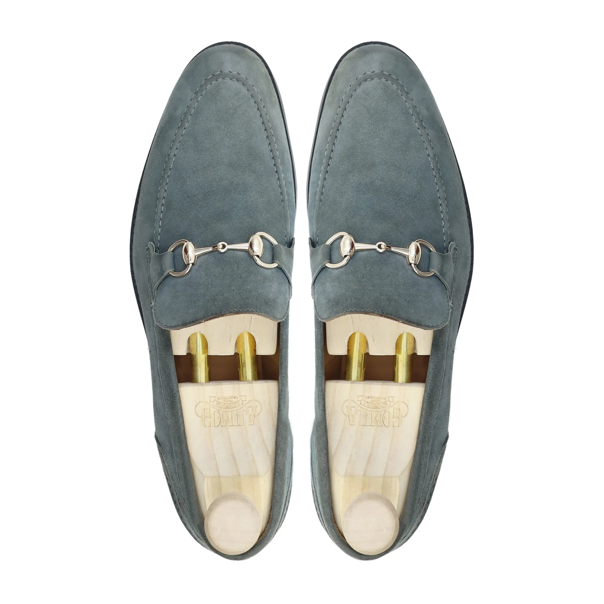 Colorado - Men's Grey Kid Suede Loafer