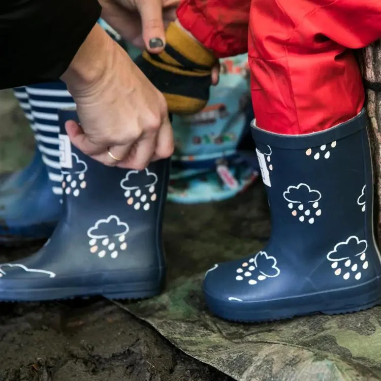 Colour-Changing Rain Boots - Navy