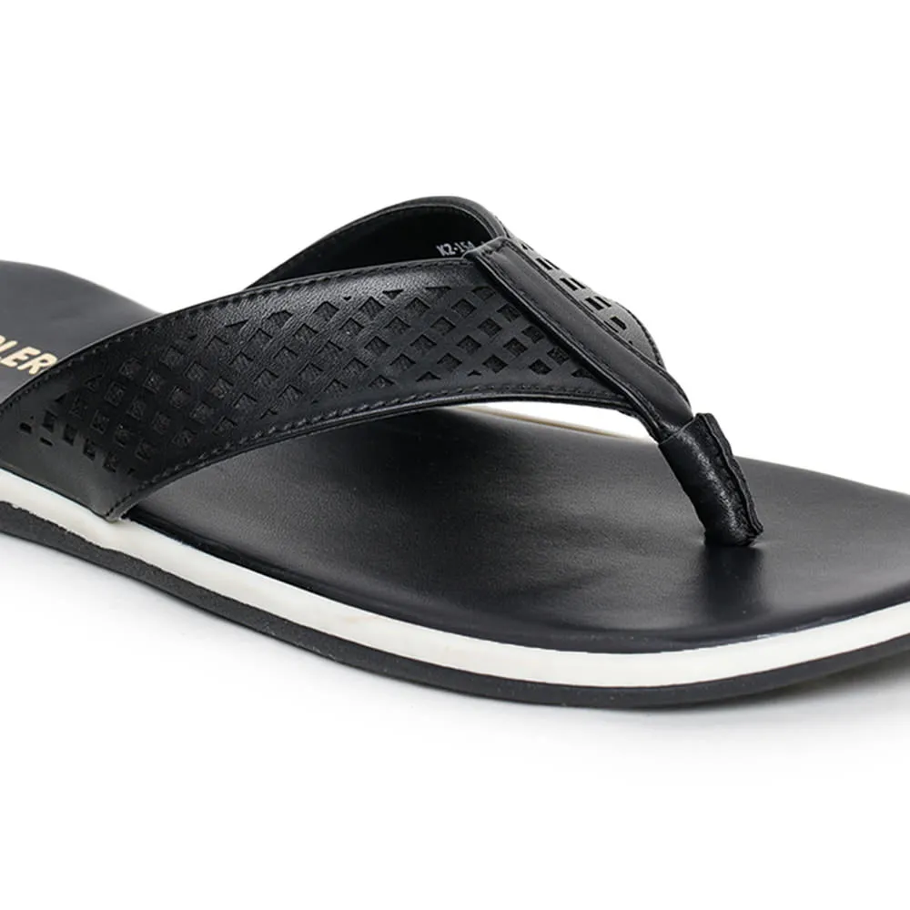 Coolers Casual Black Flip-Flop For Men K2-154 By Liberty