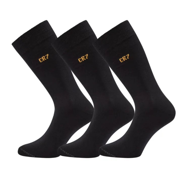 CR7 Men's Cotton Blend 3-Pack Fashion Socks, Gift Box