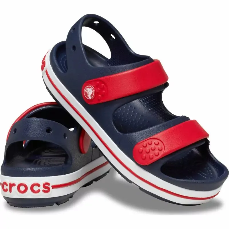 Crocs Kids' Crocband Cruiser Sandal - Navy   Red