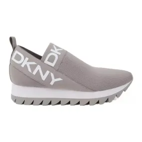 Grey DKNY Ashton Logo Slip-On Sneakers for Women