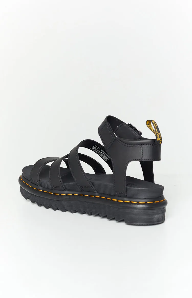 Dr. Martens Blaire 3 Strap Sandal Black Hydro