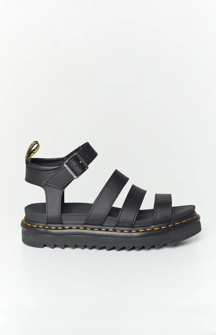 Dr. Martens Blaire 3 Strap Sandal Black Hydro