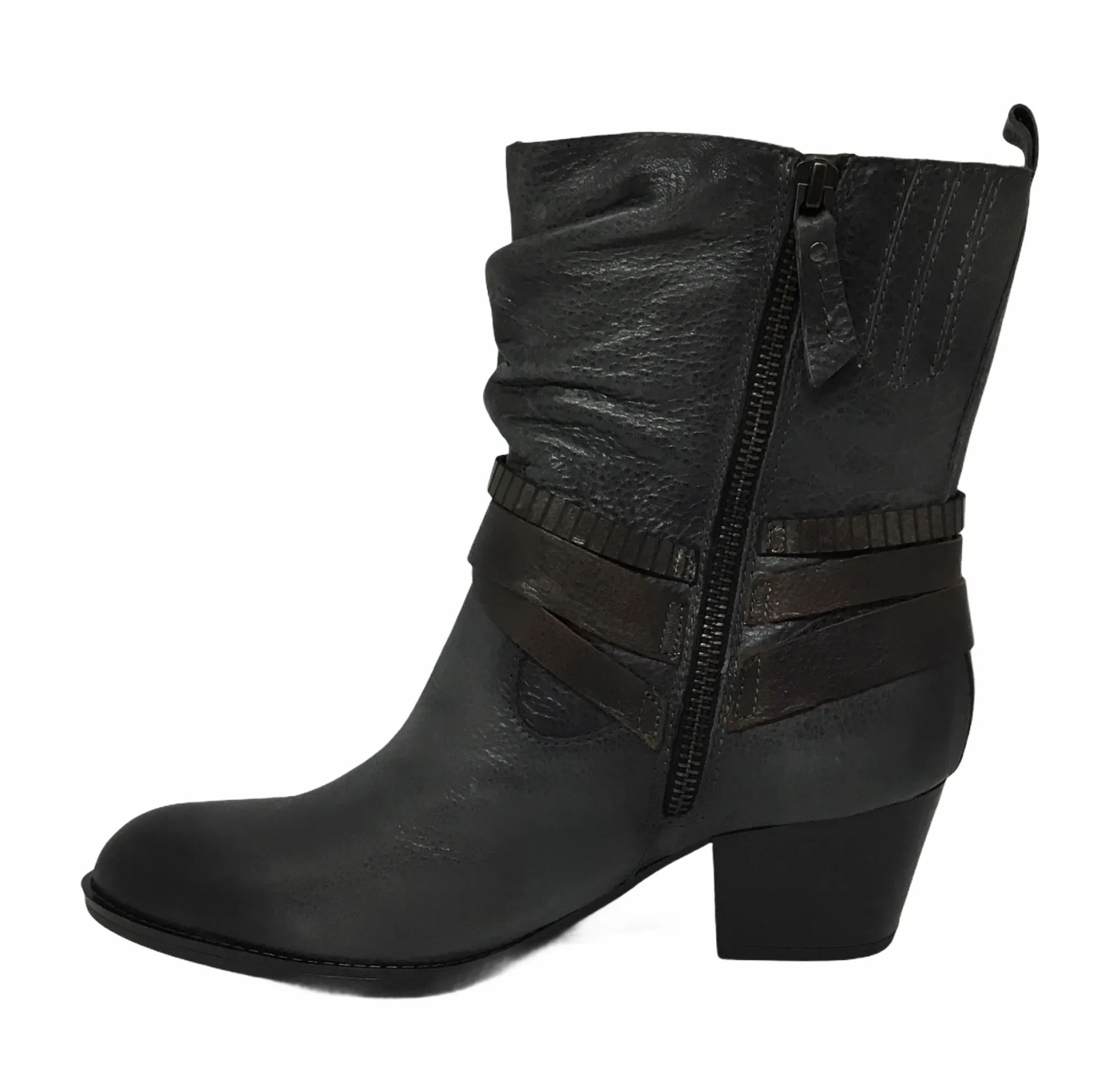 Earth Spruce Dark Grey Leather boot