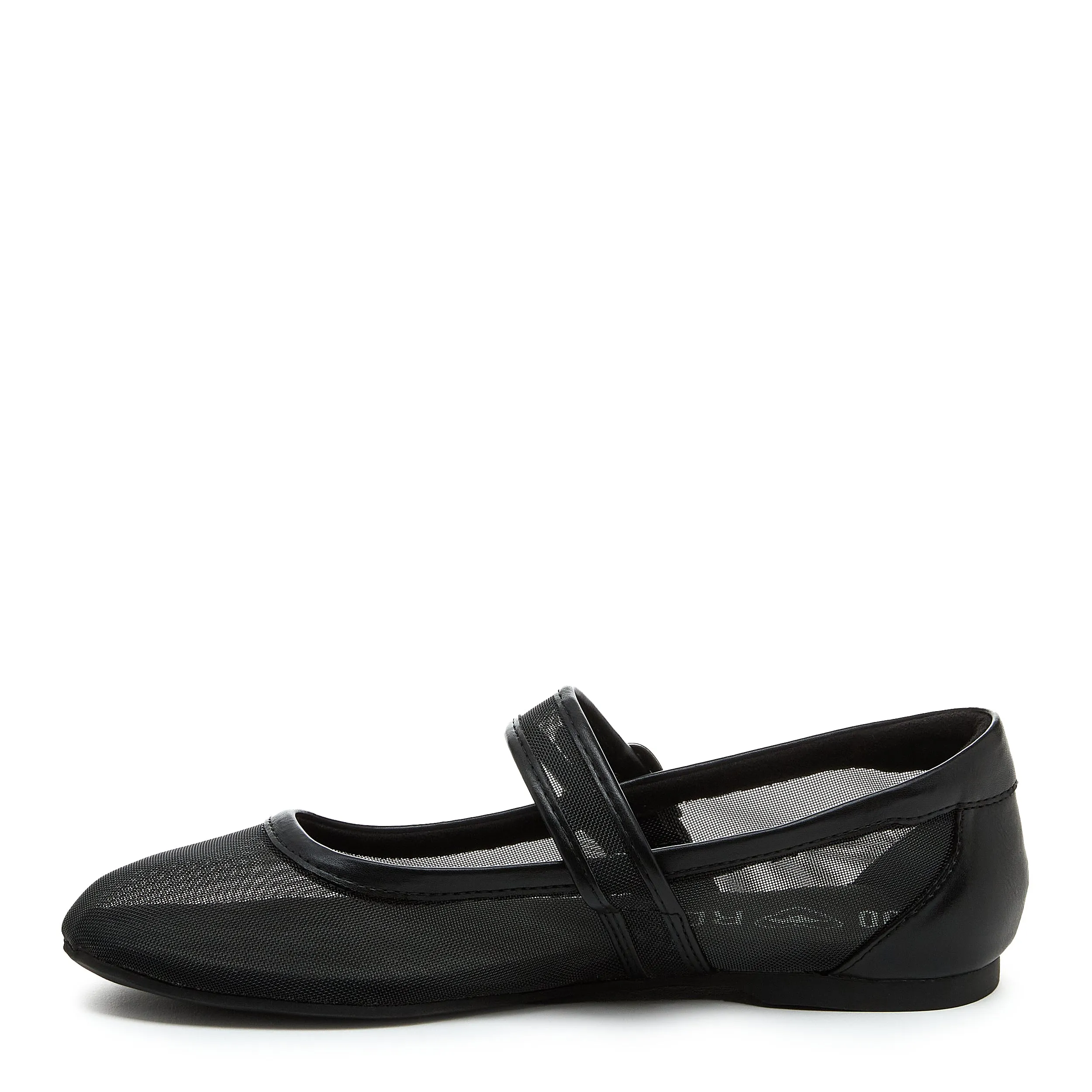 Emma Black Mesh Ballet Flat