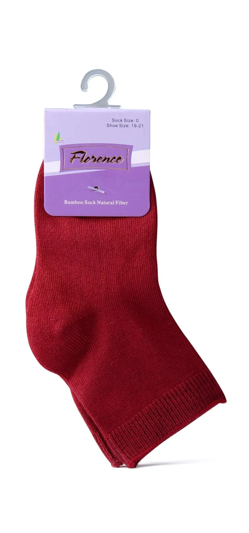 Florence Natural Fiber Bamboo Sock For Shoe Sizes: 28-30. Style: 179