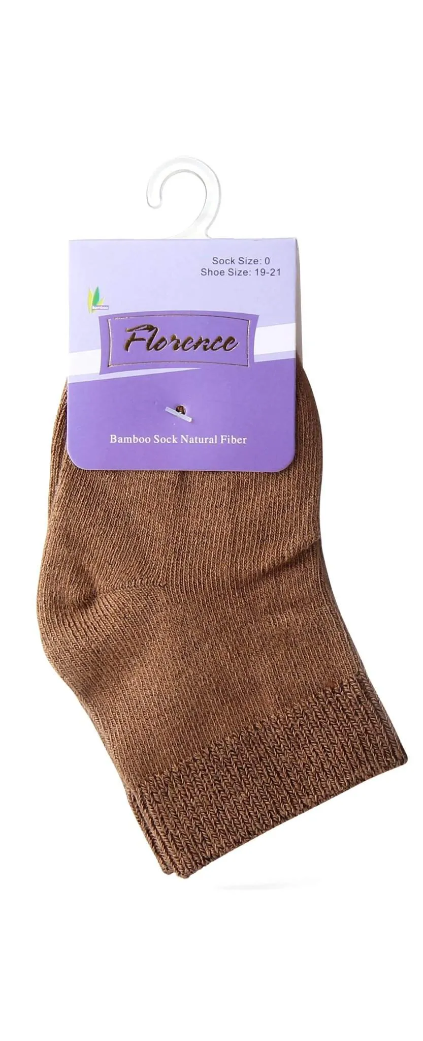 Florence Natural Fiber Bamboo Sock For Shoe Sizes: 28-30. Style: 179