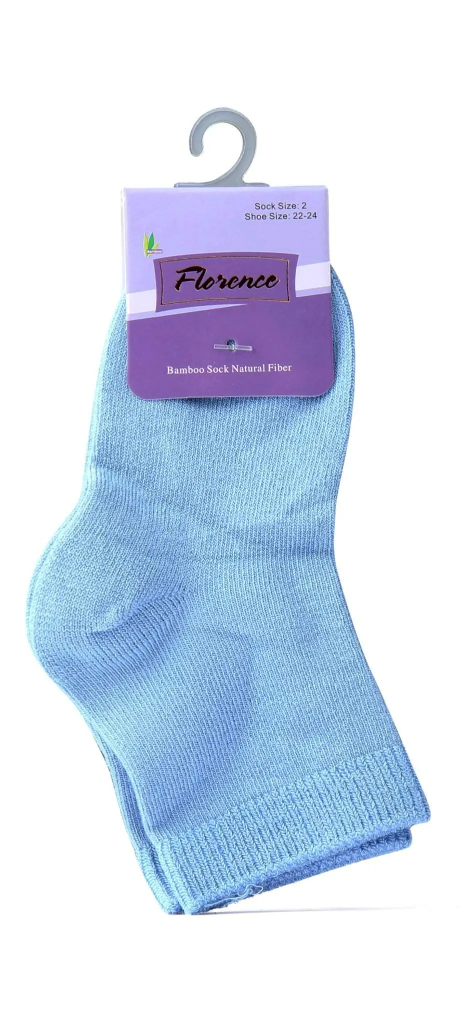 Florence Natural Fiber Bamboo Sock For Shoe Sizes: 28-30. Style: 179