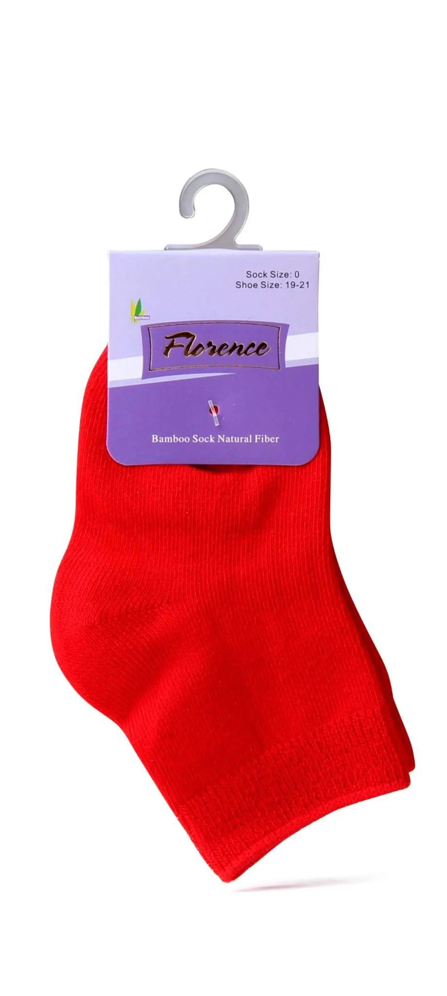 Florence Natural Fiber Bamboo Sock For Shoe Sizes: 28-30. Style: 179