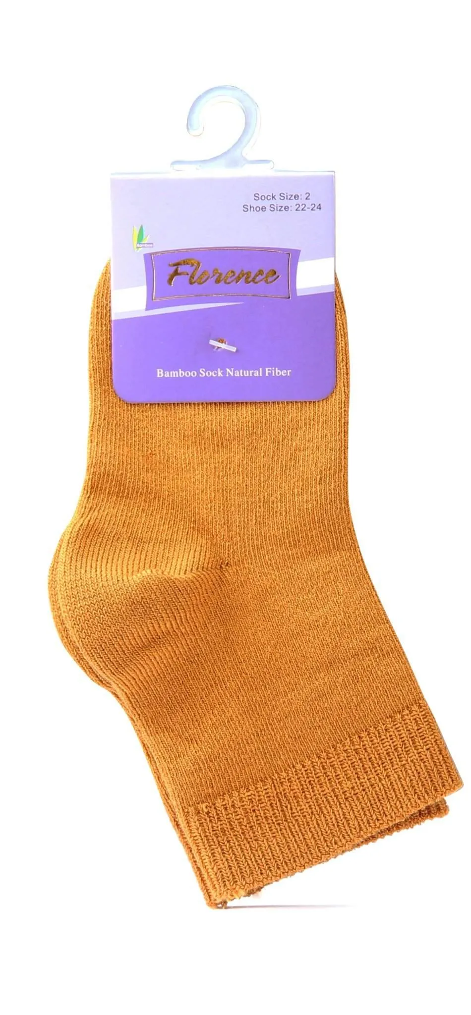 Florence Natural Fiber Bamboo Sock For Shoe Sizes: 28-30. Style: 179