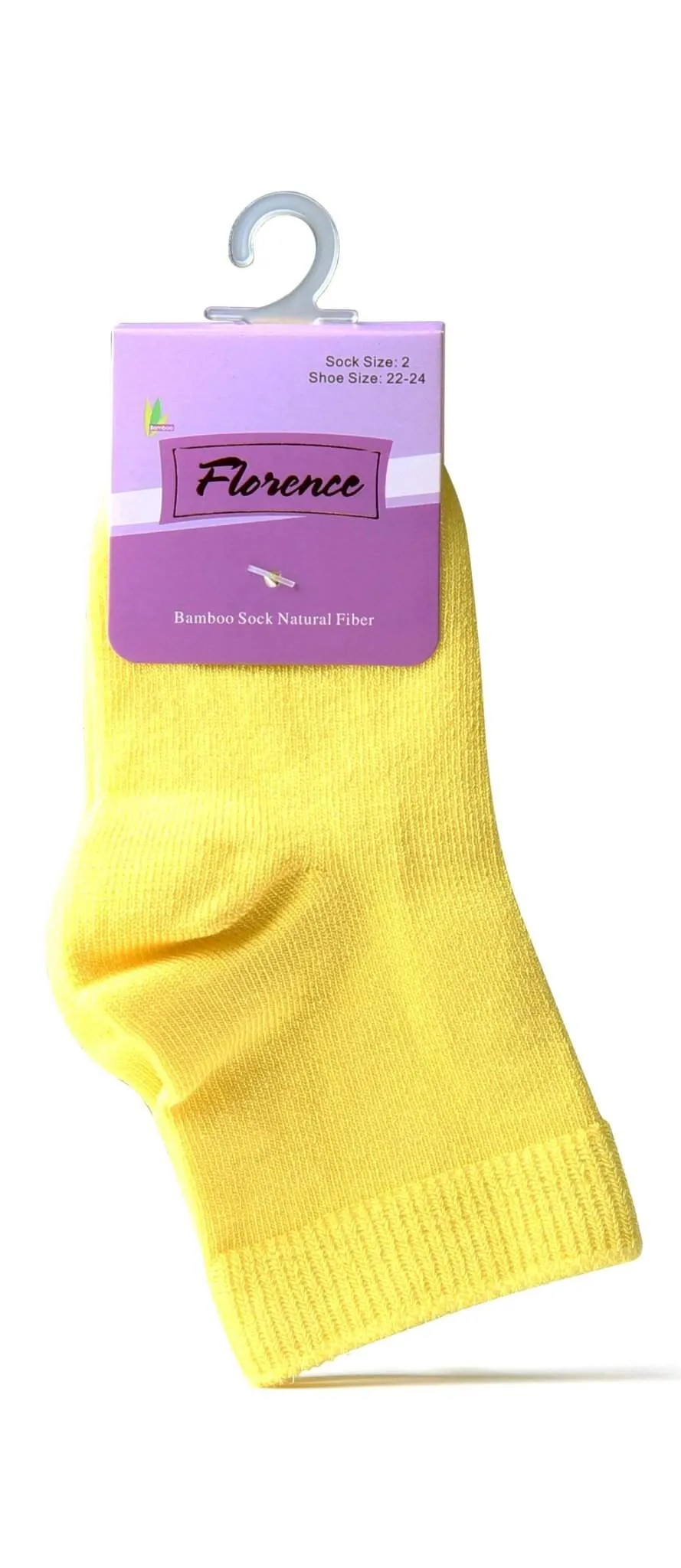 Florence Natural Fiber Bamboo Sock For Shoe Sizes: 28-30. Style: 179