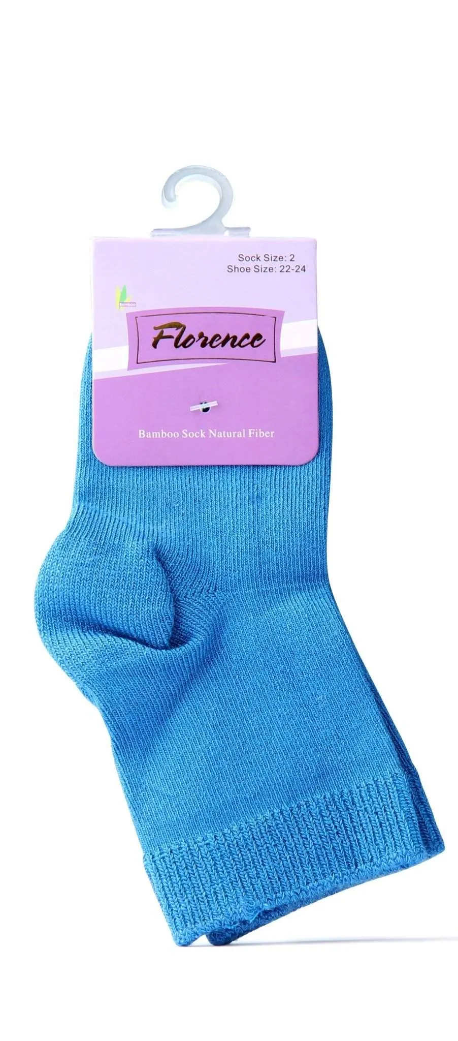 Florence Natural Fiber Bamboo Sock For Shoe Sizes: 28-30. Style: 179