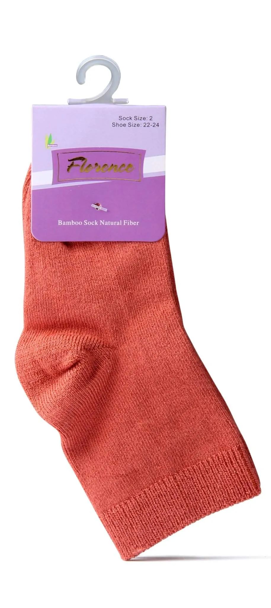 Florence Natural Fiber Bamboo Sock For Shoe Sizes: 28-30. Style: 179