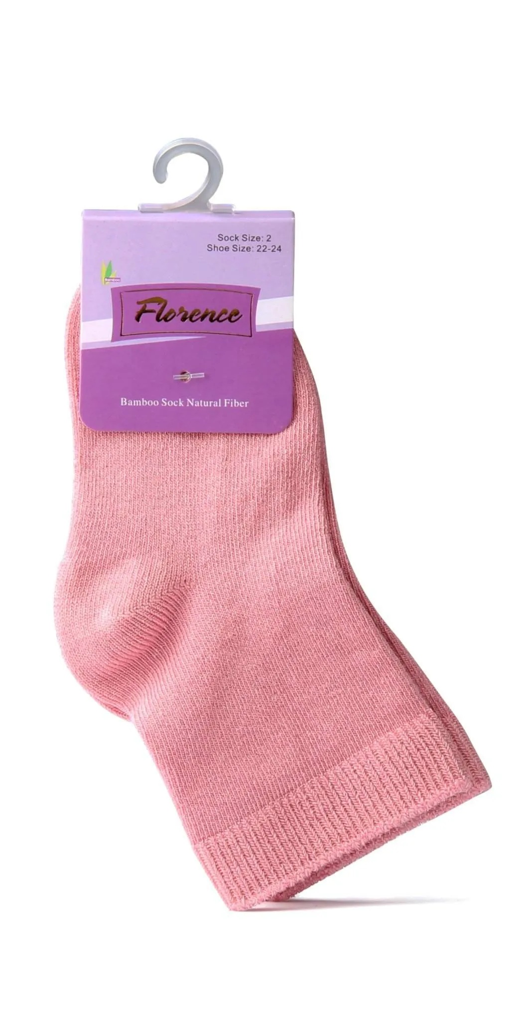 Florence Natural Fiber Bamboo Sock For Shoe Sizes: 28-30. Style: 179