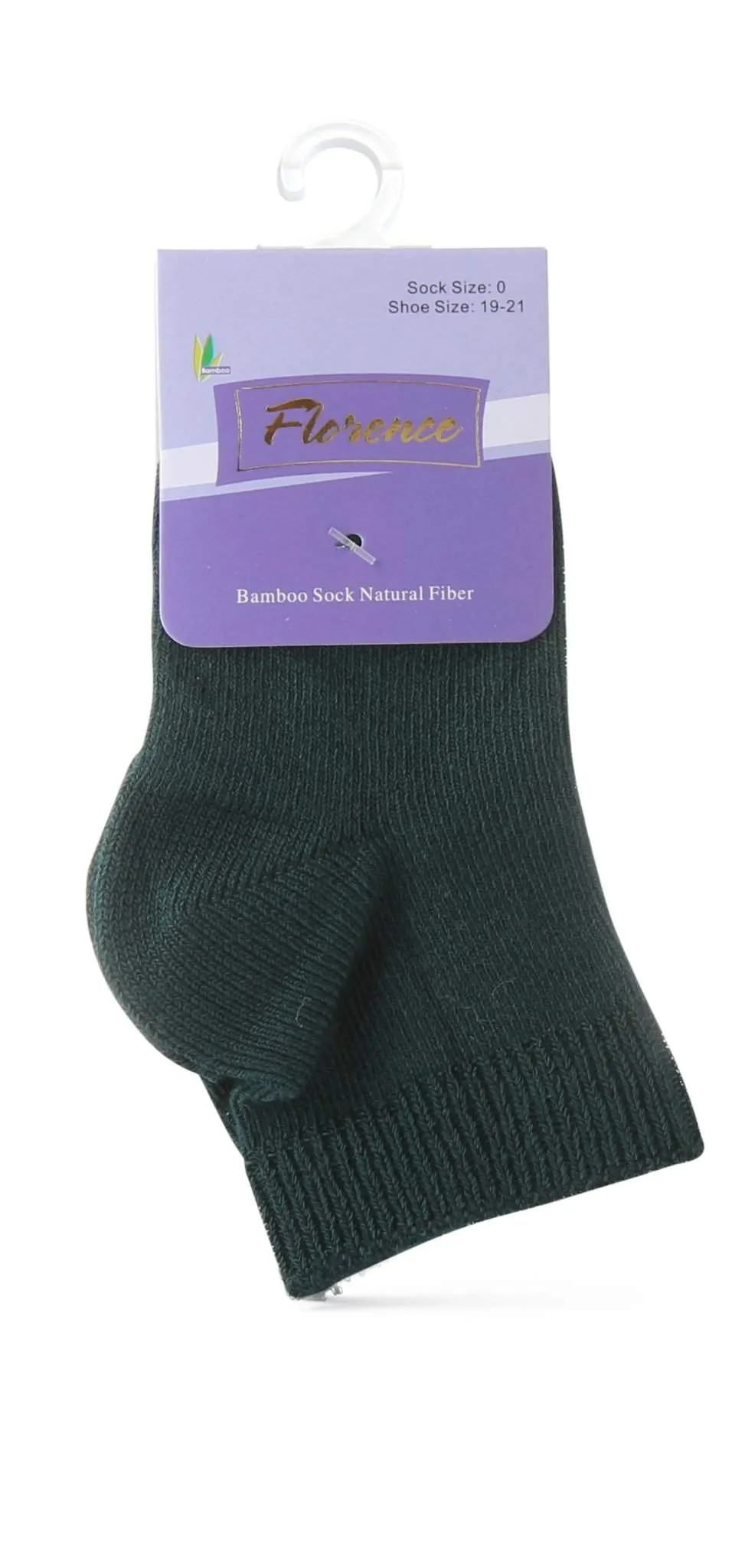 Florence Natural Fiber Bamboo Sock For Shoe Sizes: 28-30. Style: 179