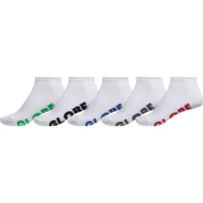 Globe STEALTH ANKLE SOCK 5 Pack White