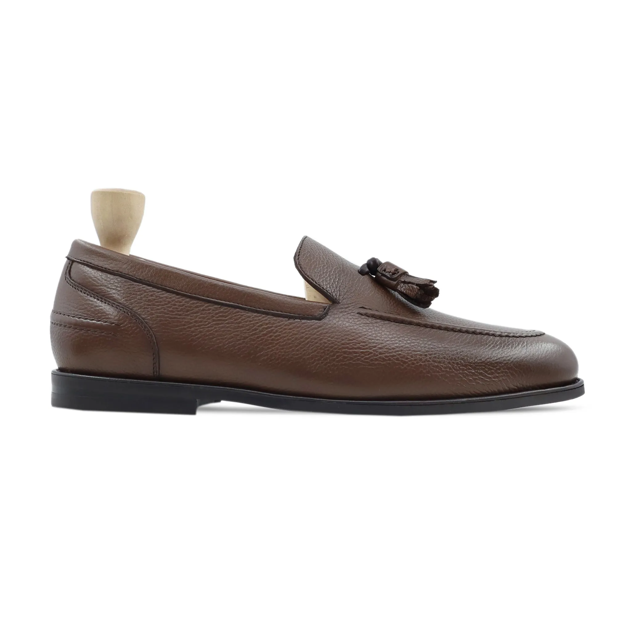 Golling - Men's Brown Pebble Grain Loafer