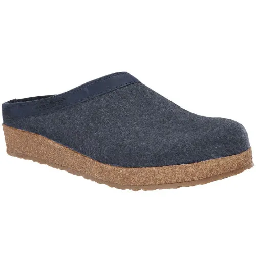 Haflinger GZL79 Grizzly Wool Clog CAP BLUE (Uni)