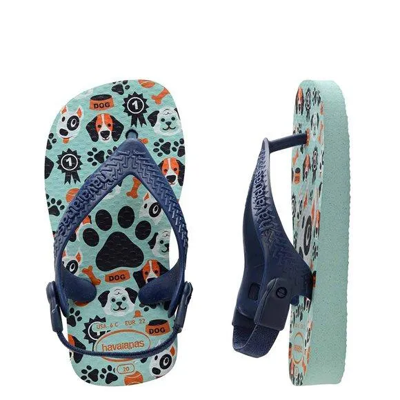 Havaianas Baby Pets Ice Blue/Navy Blue