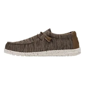 Hey Dude Wally Sox Stitch men's sneakers shoe 40019-225 brown 