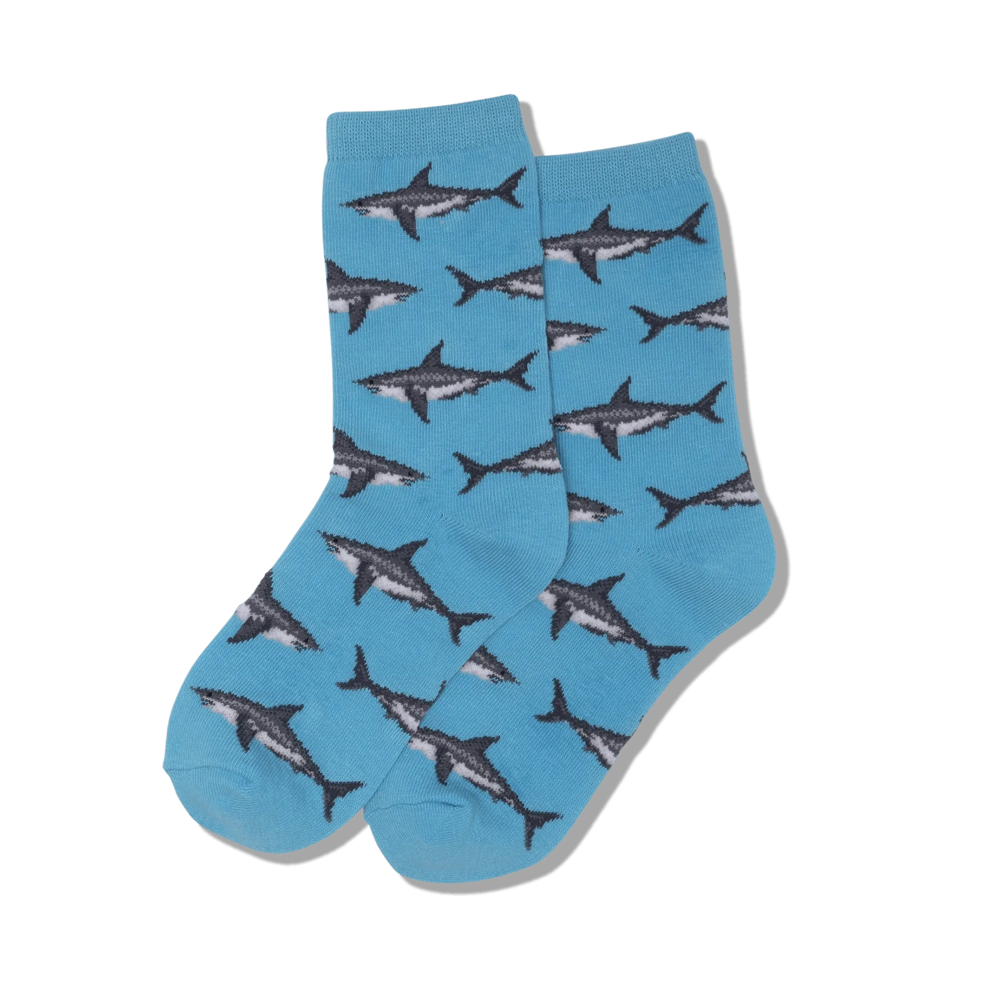 HOTSOX Kid's Great White Sharks Crew Socks