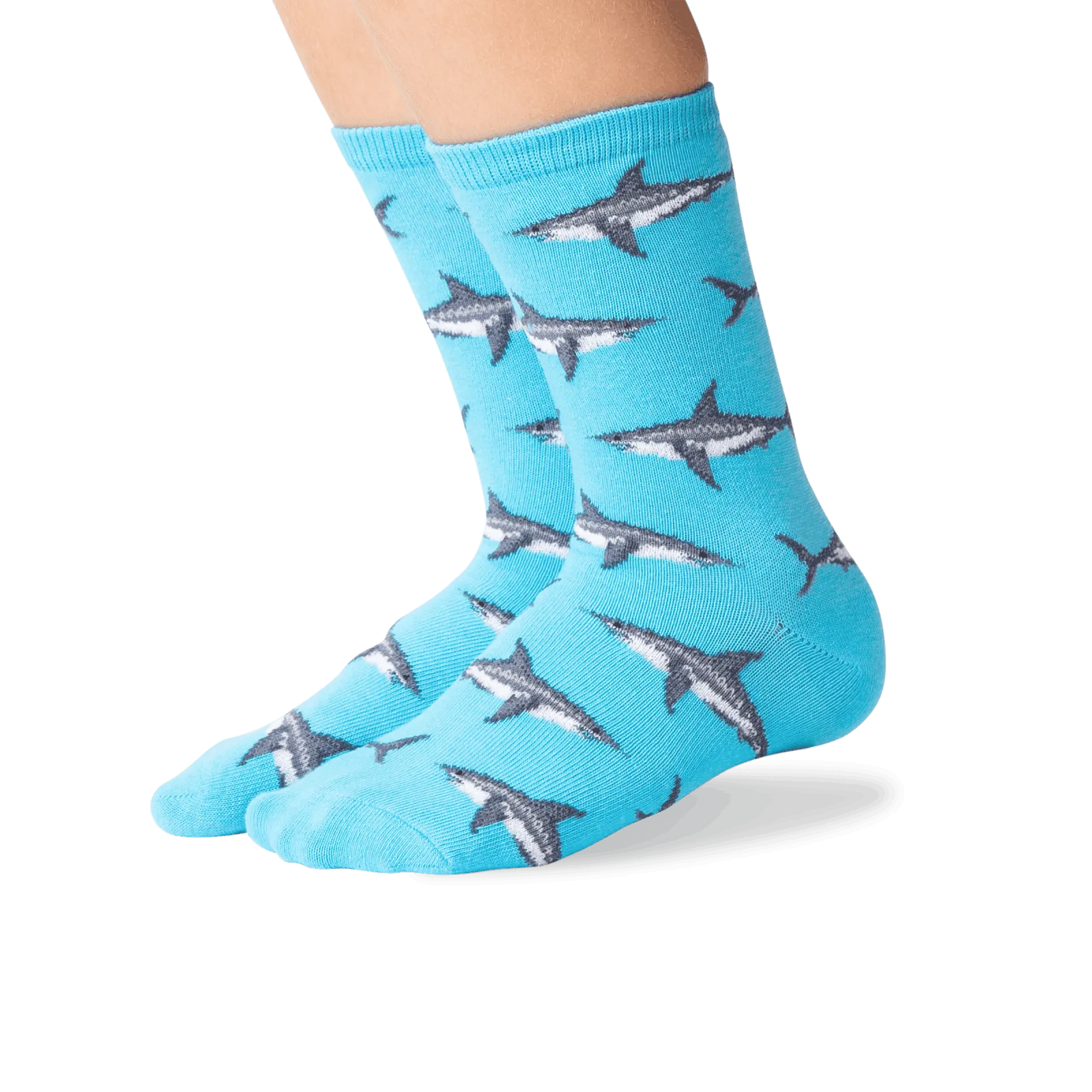 HOTSOX Kid's Great White Sharks Crew Socks