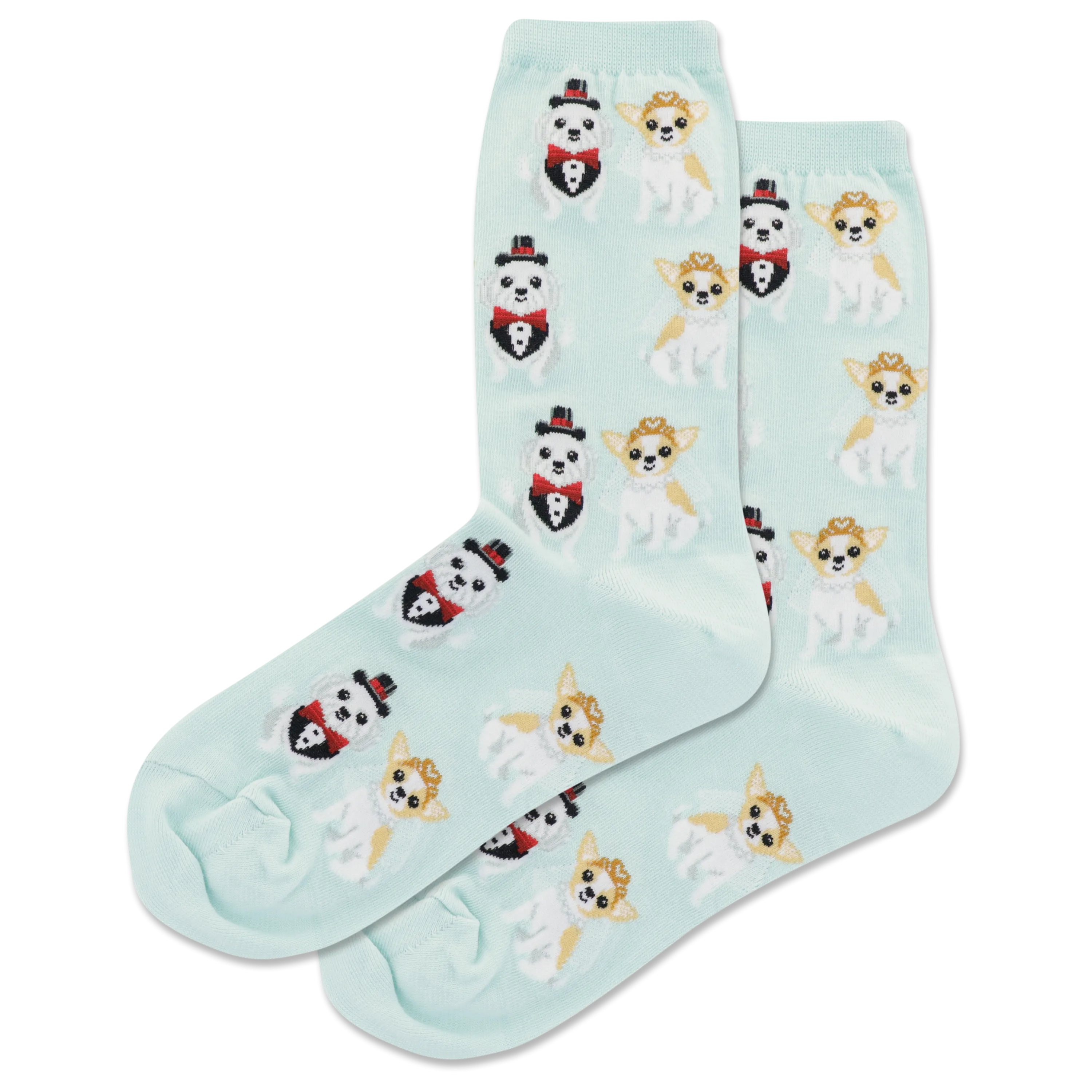 HOTSOX Women's Bridal Dogs Crew Socks