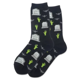 HOTSOX Women's  Gravestones Crew Socks