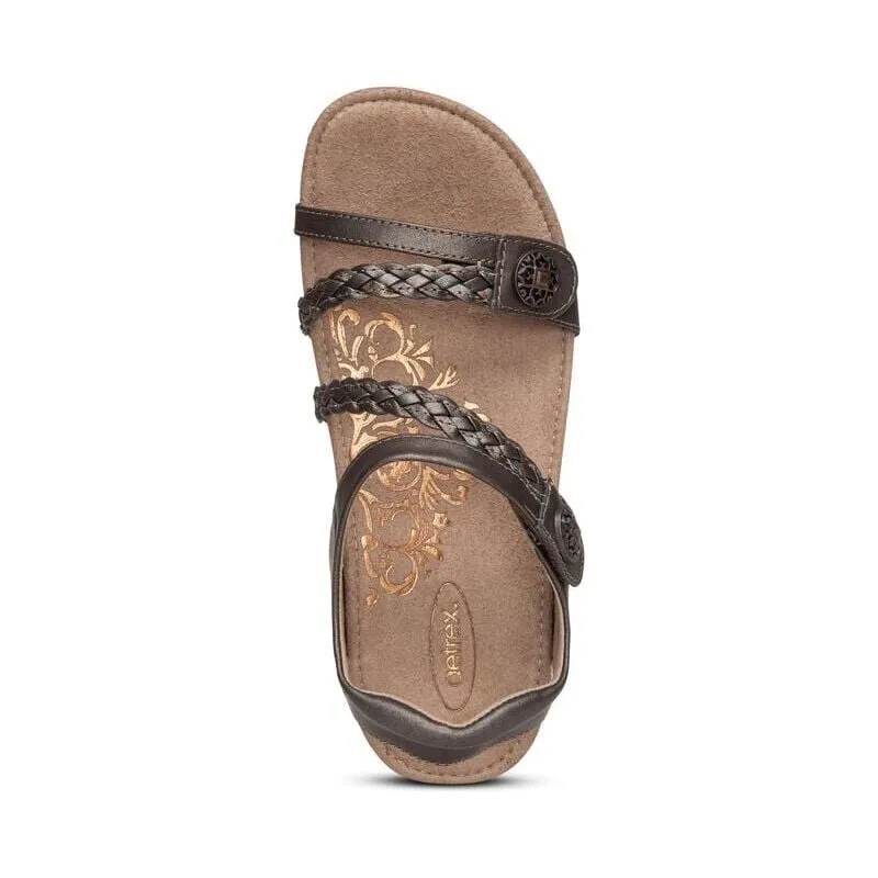 Jillian Braided Quarter Strap - Bronze