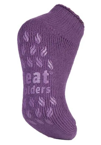 Ladies Original Ankle Slipper Socks - Lilac/Mauve