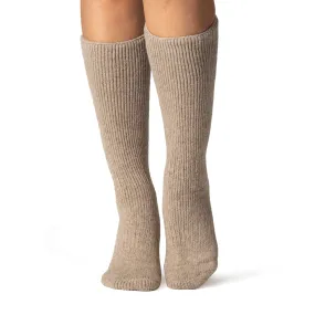 Ladies Original Long Wool Socks - Cream